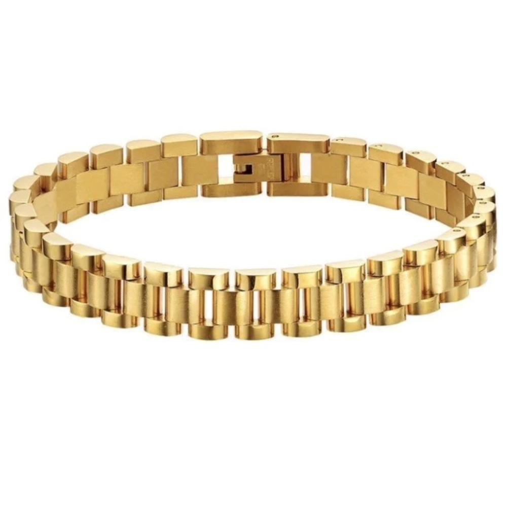 New Gold-Plated Stainless Steel Bracelet